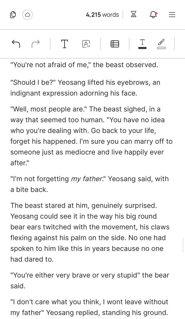 bearjjongo's tweet photo. I was too busy today at work to actually write more yaoi but here’s a #wipwednesday for the beauty and the beast jngsng with bear jh im writing https://t.co/u50Nr9aT3S
