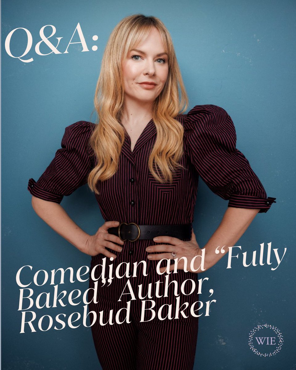 WIEntertainment's tweet photo. 🤭 Rosebud Baker’s new memoir, Fully Baked, goes beyond the punchlines.

With sharp humor and unfiltered honesty, she reflects on addiction, grief, therapy, motherhood, marriage, ambition, and the complicated experiences that shaped her life and comedy. https://t.co/jULvdaOYny https://t.co/P5pRRzRCRk