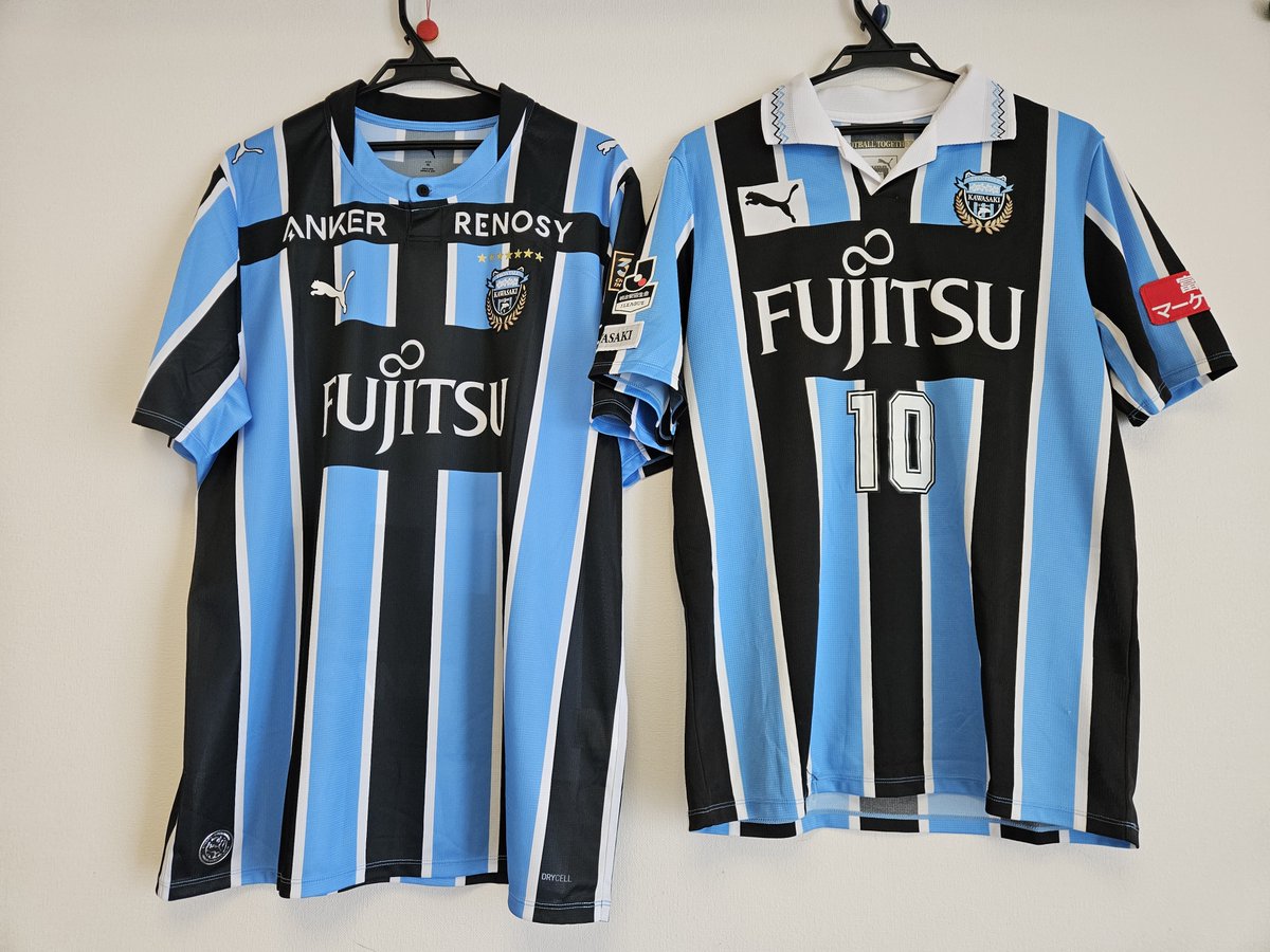 10年前、初めて背番号入りで買ったユニフォーム。 当時、日本人として
