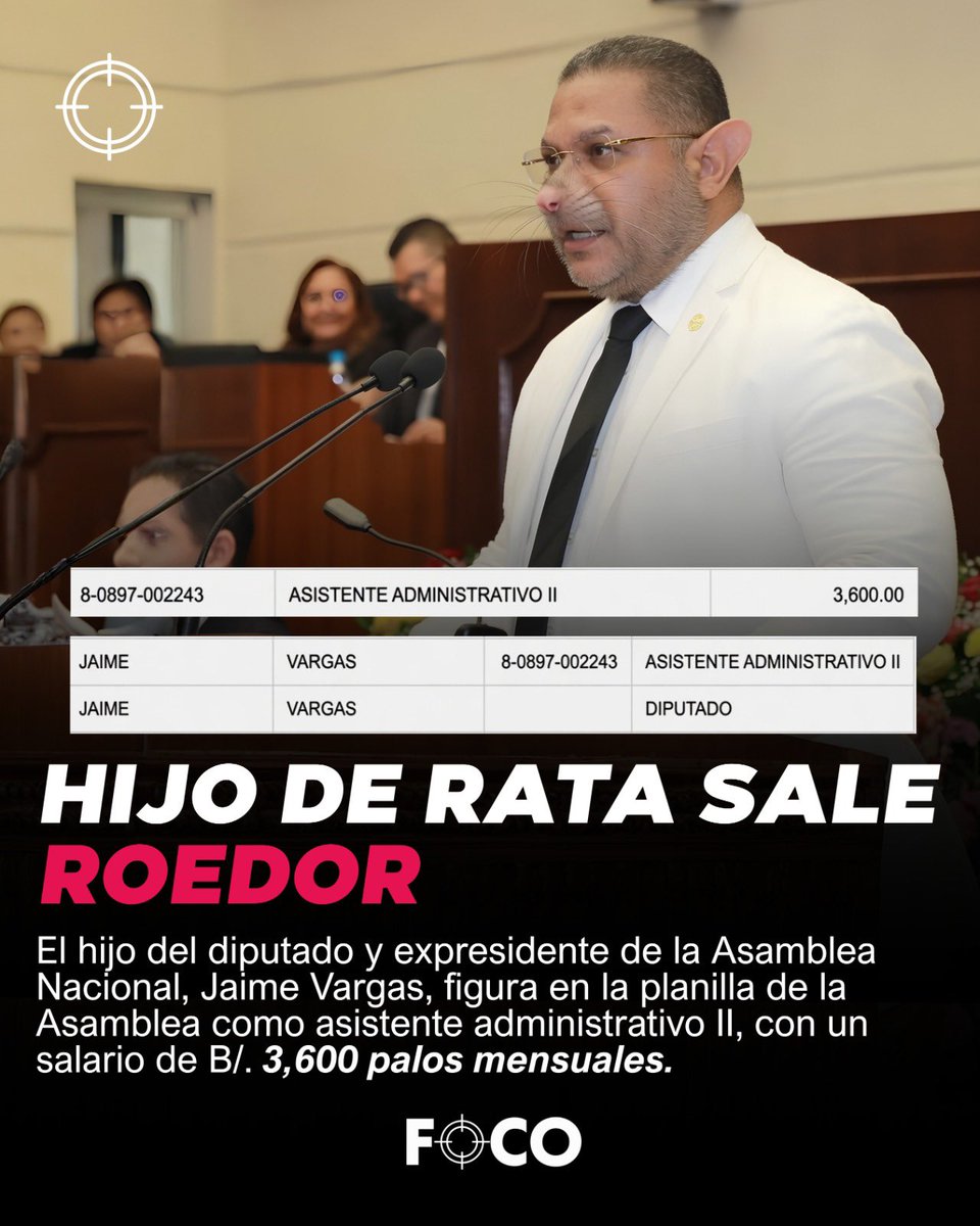 focopanama's tweet photo. Hijo de rata sale roedor. https://t.co/7oeeAzR8o5