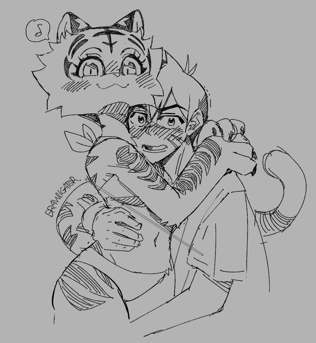 drawligator's tweet photo. warmup 🐯 https://t.co/ffkrocANCo