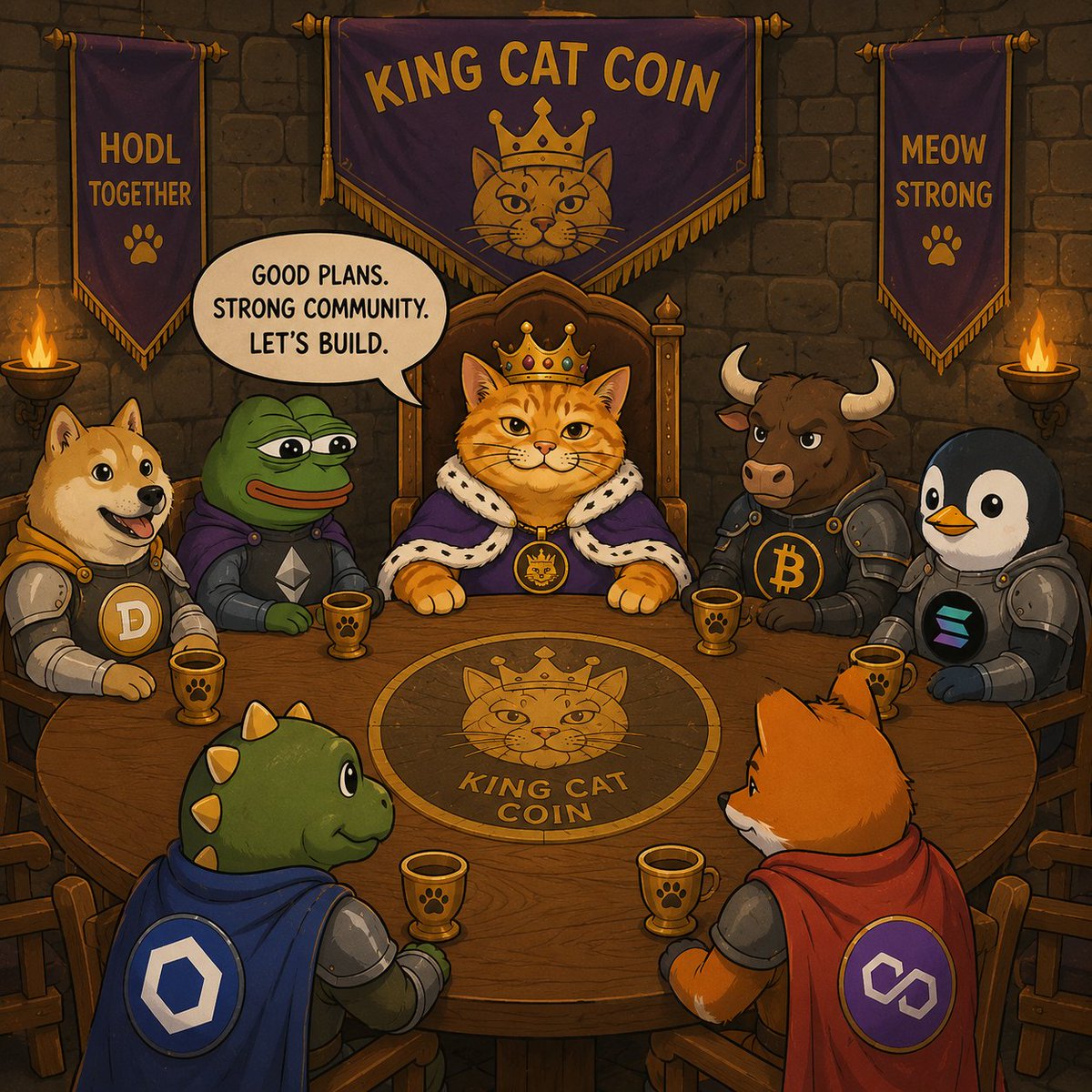 KingCatHQ's tweet photo. All for one and one for all!
Come join the kingdom!
https://t.co/TMTQFOqPVE https://t.co/dm8qjjNZnE