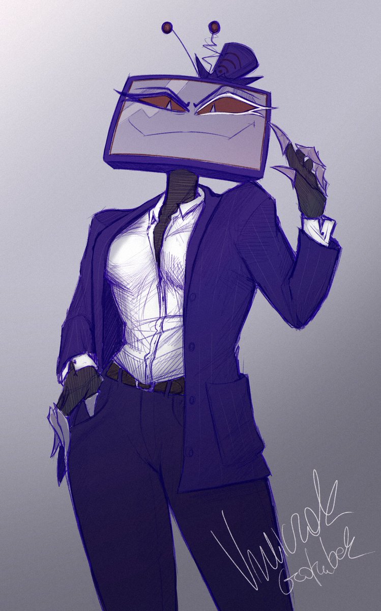 threalpersonsim's tweet photo. A Vox with voobs 
#hazbinhotelvox #vox https://t.co/enXQwgEM34