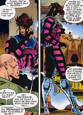theransao's tweet photo. Day one of redrawing Gambit panels with my Blacktober design because why not

Original page from : X-Men (vol. 2) issue 32 (1994) https://t.co/2oRM7fFVN4