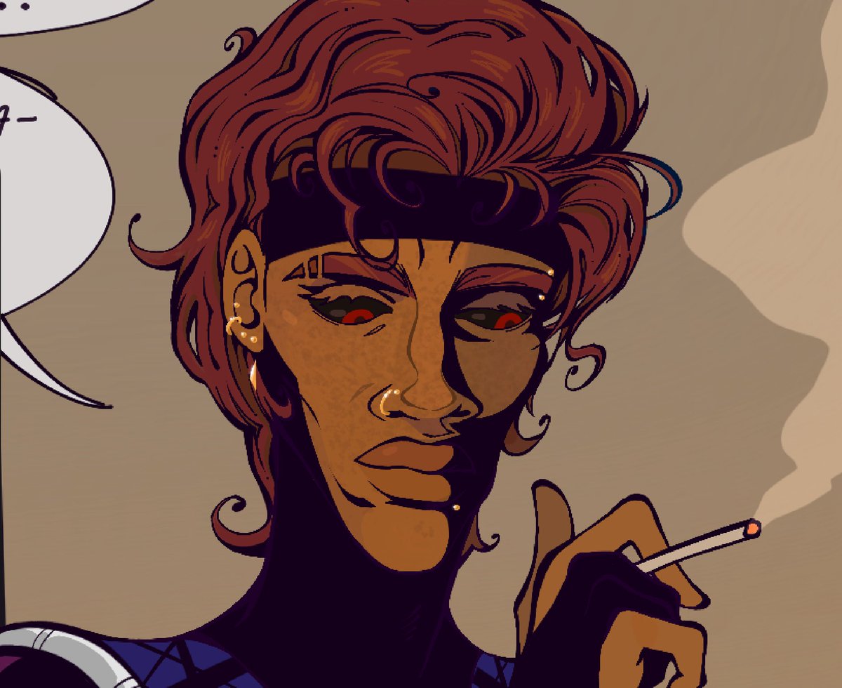 theransao's tweet photo. Day one of redrawing Gambit panels with my Blacktober design because why not

Original page from : X-Men (vol. 2) issue 32 (1994) https://t.co/2oRM7fFVN4