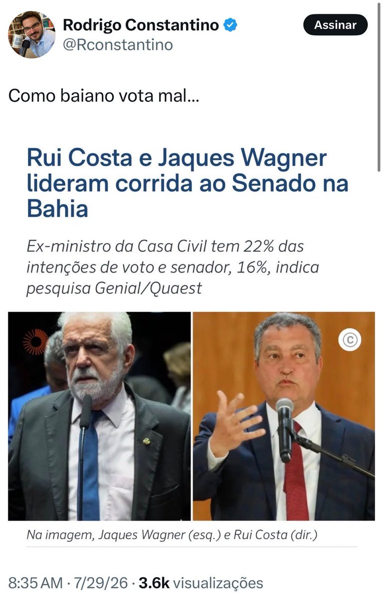 pfigueiredo08's tweet photo. KKKKKKKKKKKK uéééé
Onde estão os baianos dando xilique dizendo que o comentário é baianofóbico??? Agora vale generalização? É óbvio que generalizações são corriqueiras e que o "escândalo" com as mulheres foi uma armadilha na qual a campanha do Flávio caiu por pura falta de combatividade.