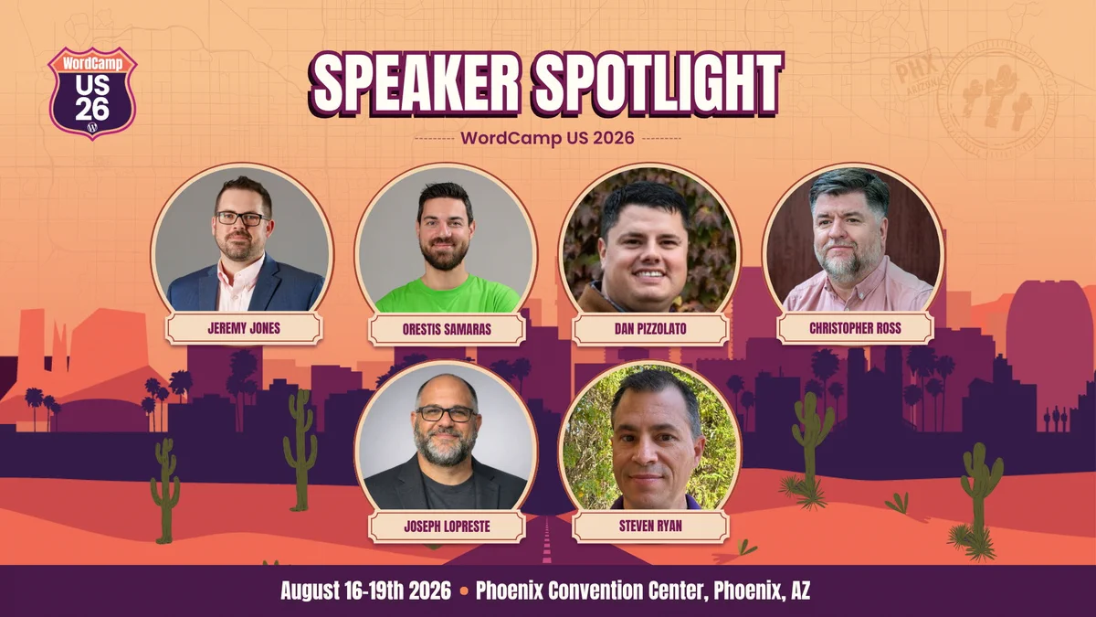 WordCamp US 2026 - Speaker Spotlight
