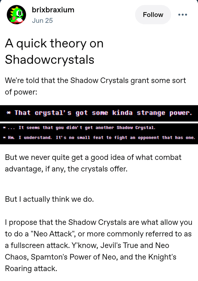 papayadesu's tweet photo. there’s this chapter 3&amp;4 era theory that I think still stands true on what shadow crystals actually do https://t.co/rEczuJxARG