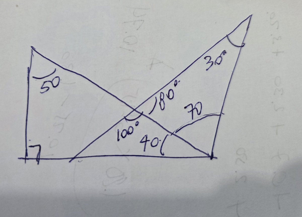 JinetedelCubo's tweet photo. @culturaliteral1 Tu dibujo está mal hecho la pendiente de la línea más a la derecha es positiva, no negativa. El ángulo x mide 100 grados. https://t.co/7DXGJnHeQL