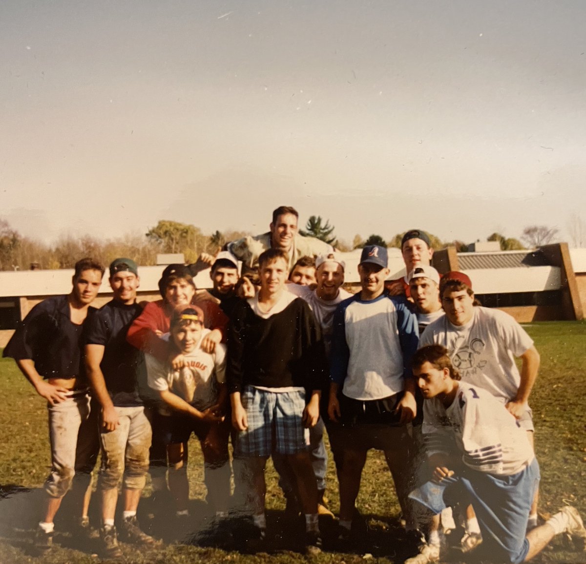 sunyjcc's tweet photo. #ThrowbackThursday to a group of flag football champs from #SUNYJCC intramurals past.
Anyone know the year or the names of these gridiron stalwarts?
#TBT #CommunityCollege #Intramurals #JamestownNY https://t.co/I2a51E4iYp