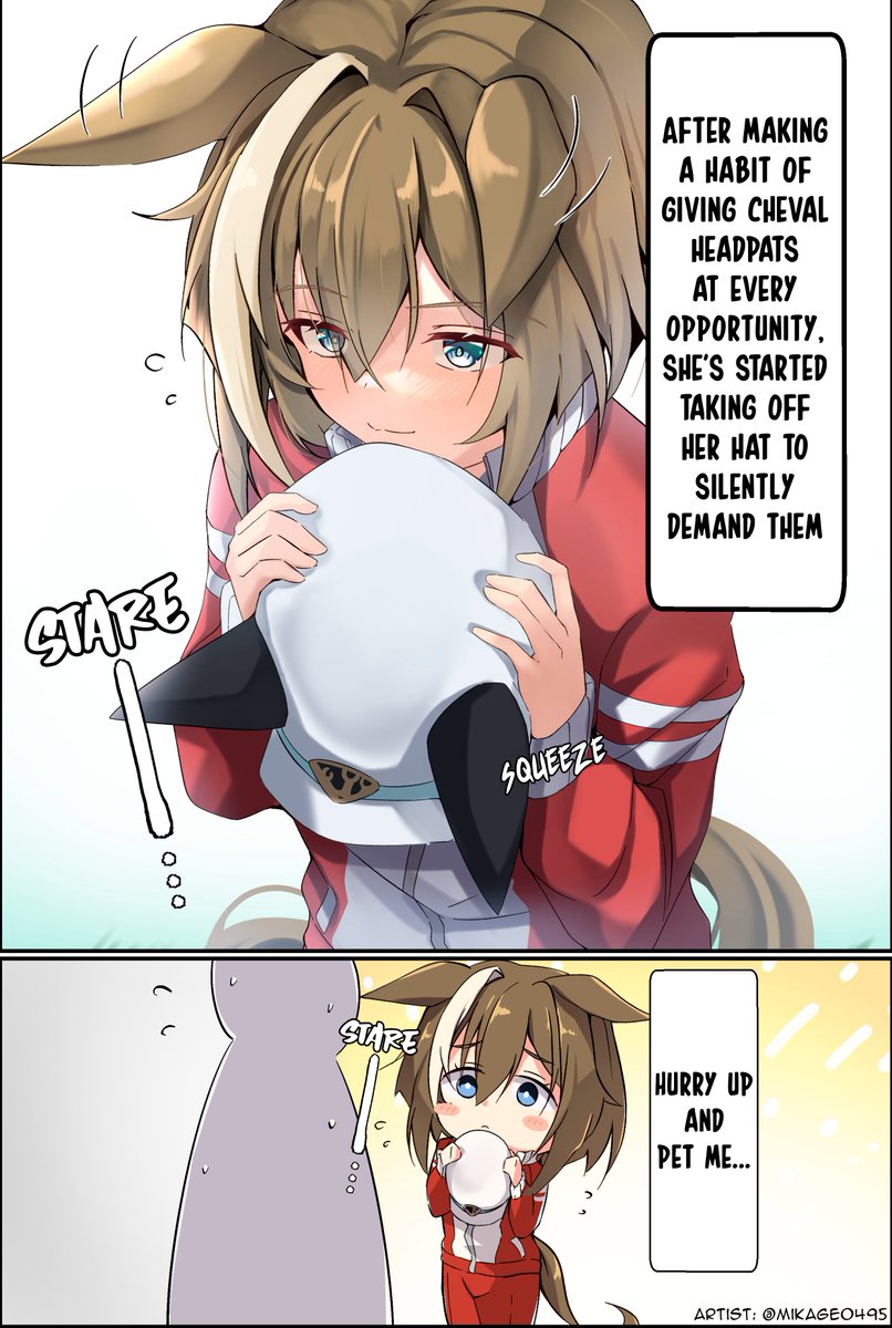cafe_firstto's tweet photo. Art by @mikage0495 

[ENG TL]

#Umamusume #UmaTranslations https://t.co/iFQYwq07Xb