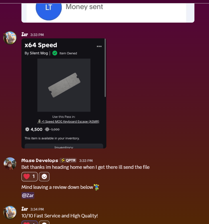 Devmasee's tweet photo. 🫡Commissions Open🤑 

Robux - Usd 

Discord:devmasee https://t.co/3wDCVuxu0U