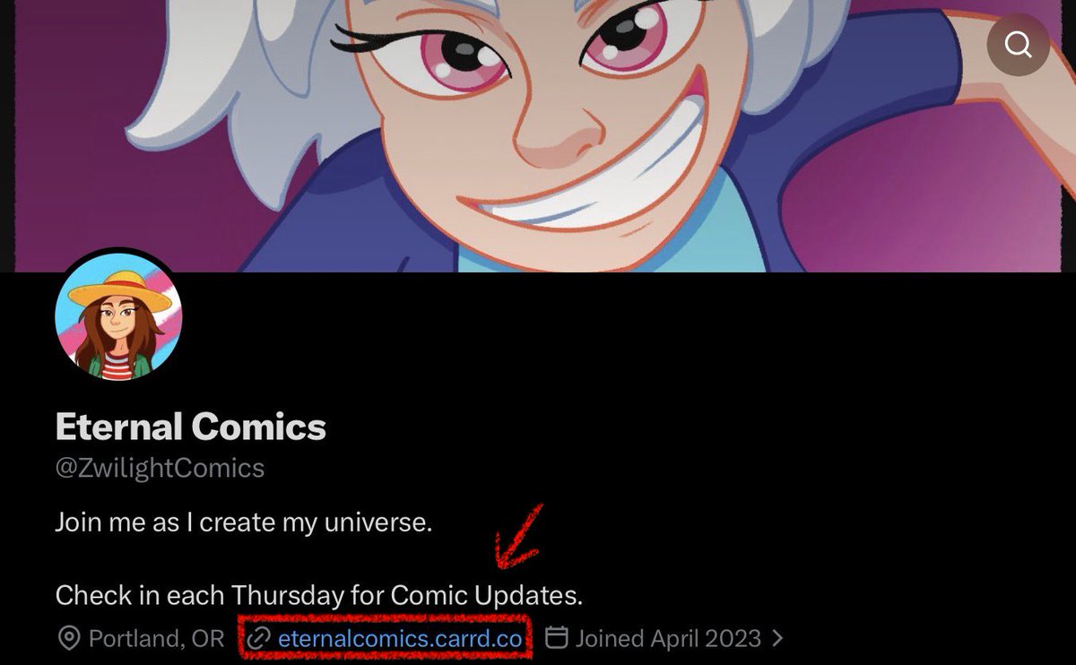ZwilightComics's tweet photo. If anyone is confused at all as to how to access my comics or socials, 
I’ve setup something that has everything in one place and is hopefully less confusing than LinkTree.

If anyone has questions, feel free to ask. https://t.co/Z48fYo8KKr