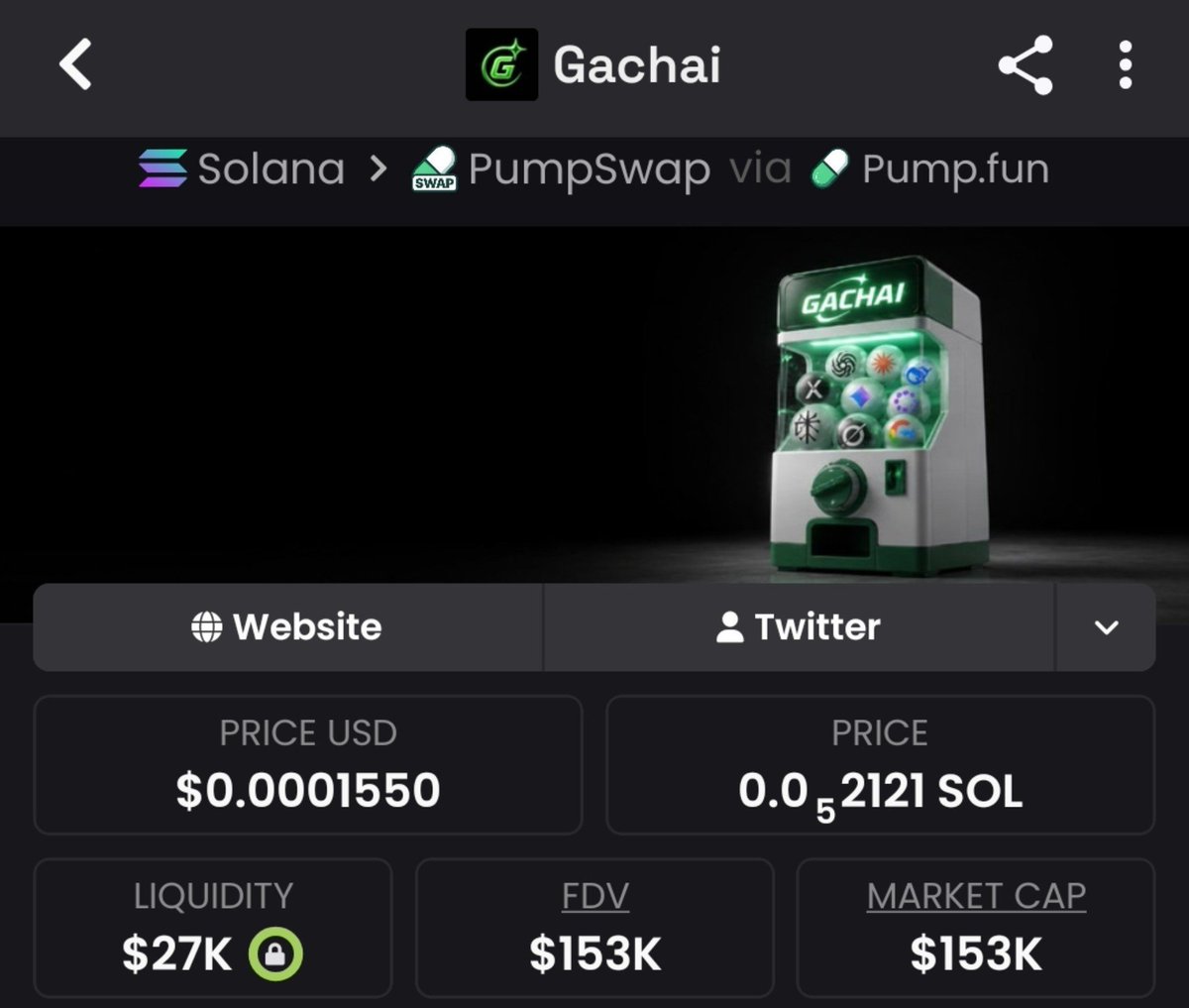 luizastm's tweet photo. Another reminder: market cap matters.

$8K ➜ $153K MC.

Most people celebrate the chart.
We celebrate the entry.

$GACHAI holders know. 👀

Follow + join the TG before the next early call. 🚀
Ca:
9yzaY15JLqQBScy4E3VyV6cfZzEWCRTAPsUUjLeLpump
#Alpha #memecoin #Fomo https://t.co/9i6tl3uZ9e