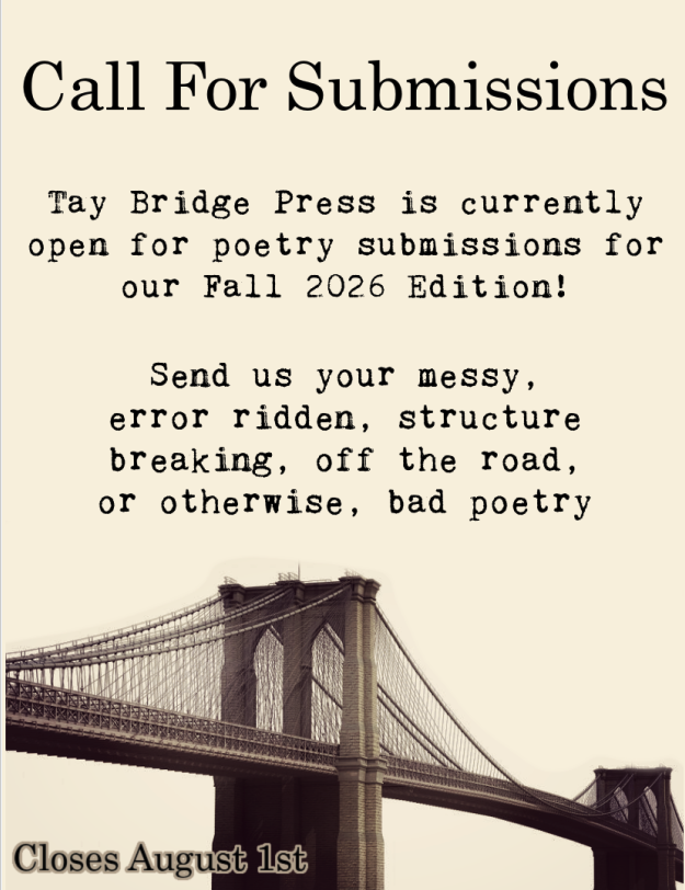 TayBridgePress is open to submission! tweet media