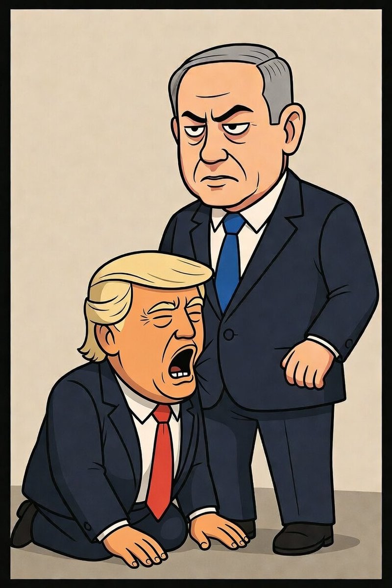 WillieWwilliam's tweet photo. I have a feeling the meeting @realDonaldTrump had with @netanyahu went a little something like this https://t.co/Bdtnmea8Uj