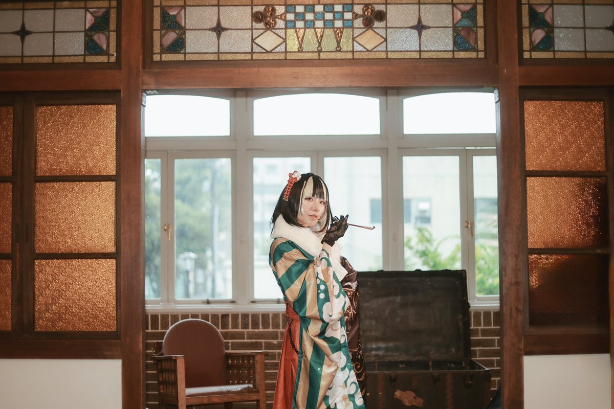 323misonikomi's tweet photo. コスプレ🐚
儒烏風亭らでん 正月衣装ver.
　　　　　　 / hololive▶︎ホロライブ

📷@moco_liebe 
#シュモコス
#コスプレホストタウン名古屋
📍撮影地：#文化のみち橦木館 https://t.co/gLiu77af6h