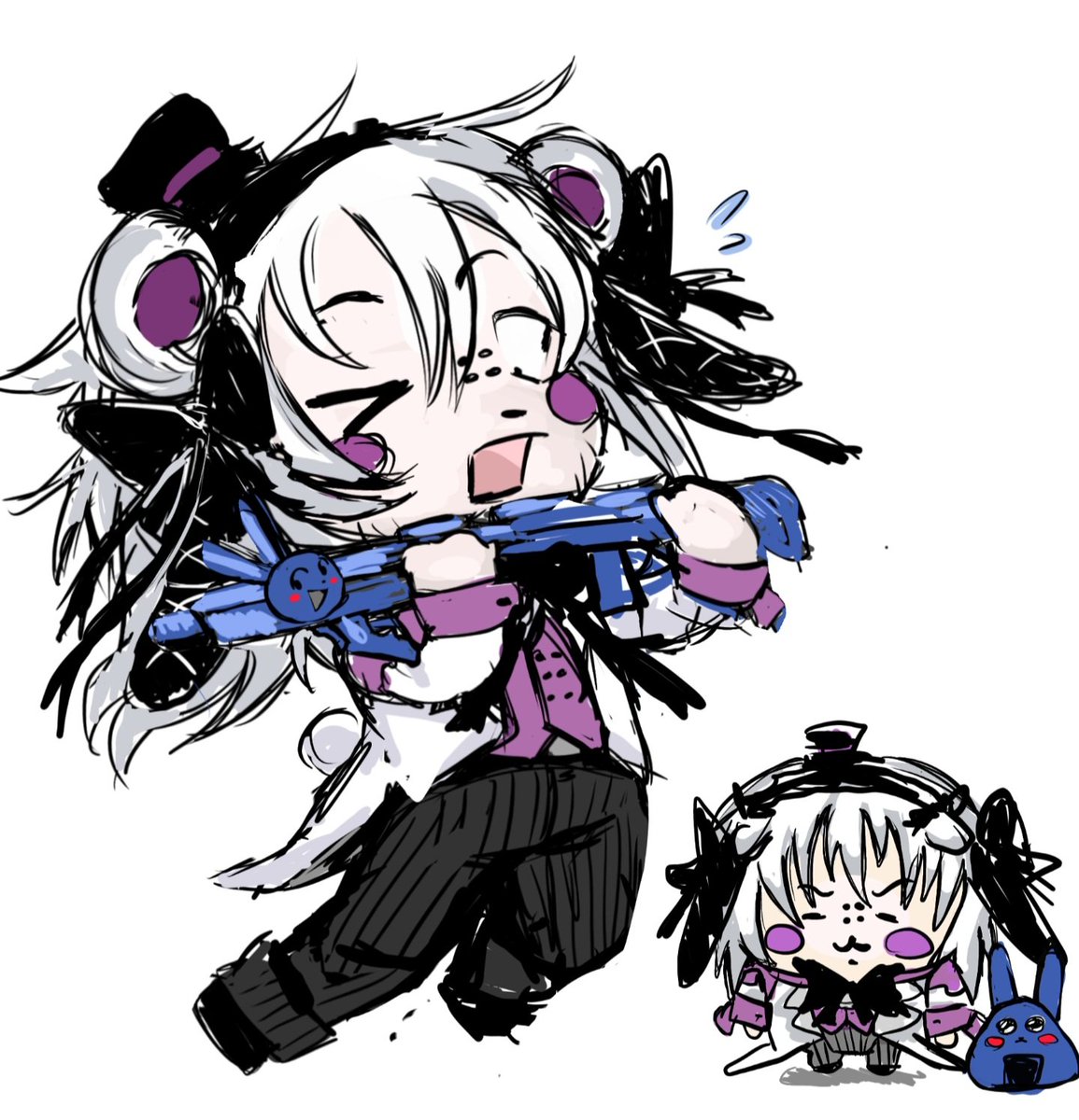 okgmailpipeil's tweet photo. Funtime and molten freddy ehhehe #fnafart #funtimefreddy i love them so much omg https://t.co/mYsQZcN9Dh