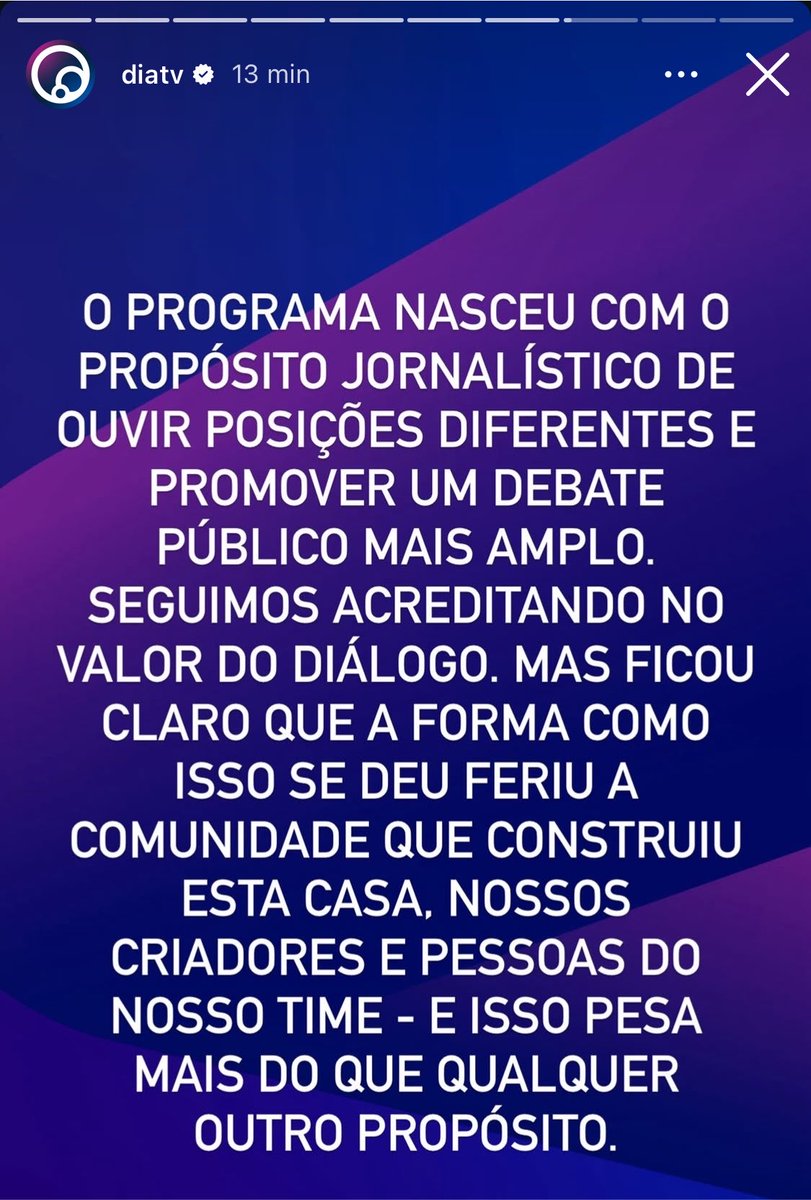 josiahstv's tweet photo. comunicado feito, erro reconhecido e entrevista tirada do ar 

a diatv sabe o quanto a comunidade é importante pra existência dela e fez o que deveria https://t.co/hxWdzptXEg