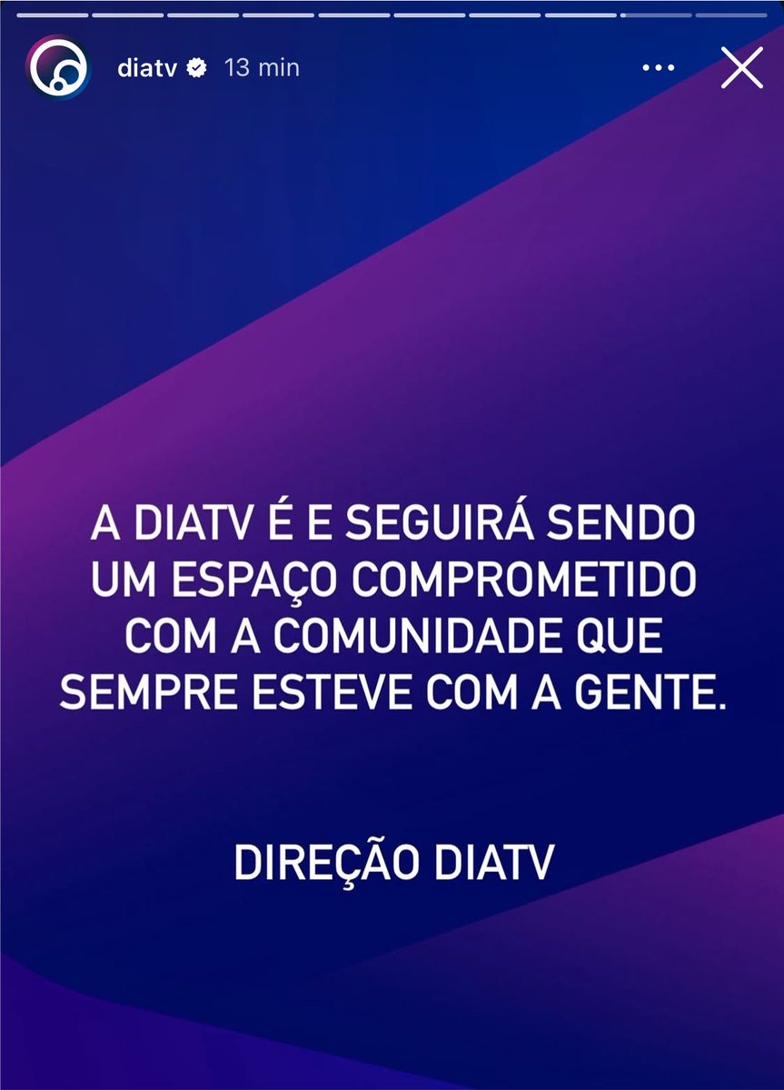 josiahstv's tweet photo. comunicado feito, erro reconhecido e entrevista tirada do ar 

a diatv sabe o quanto a comunidade é importante pra existência dela e fez o que deveria https://t.co/hxWdzptXEg