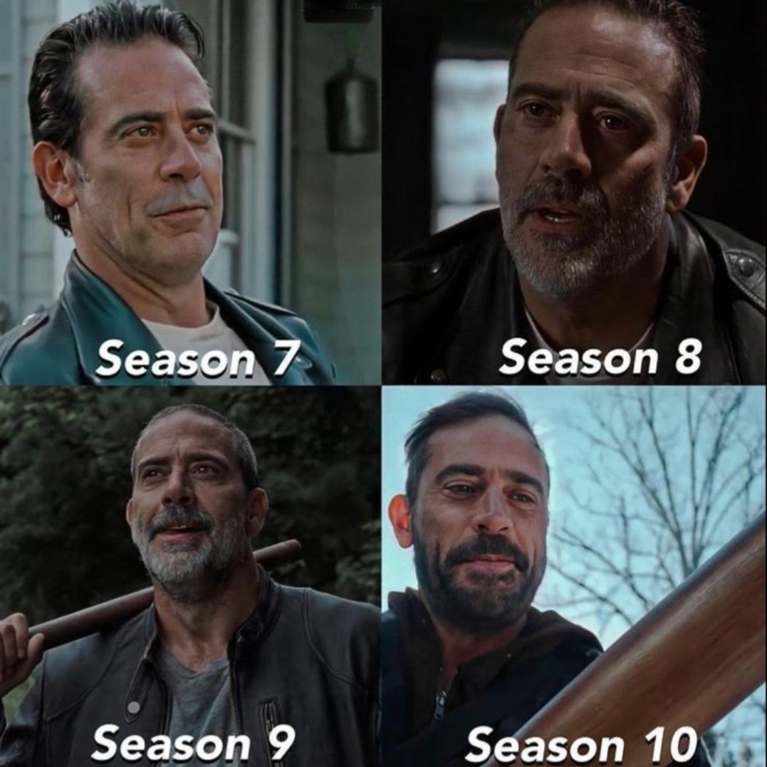 Angelin52659191's tweet photo. NEGAN THRU THE YEARS 🖤 https://t.co/pDOD3rOPSR