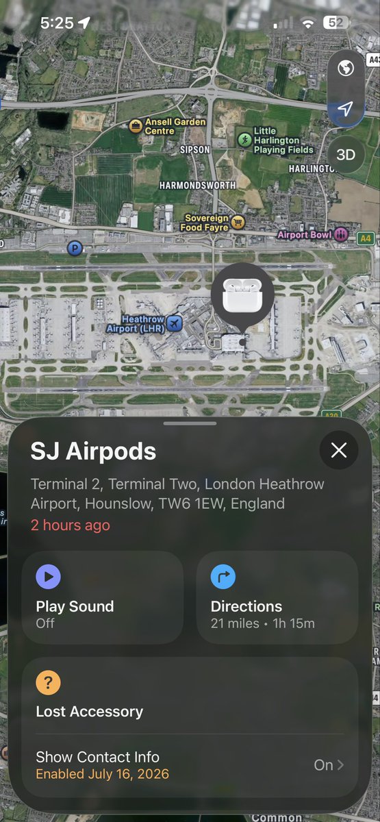 Sjain8's tweet photo. @united 

My AirPods are surely enjoying traveling the world with you, but could you please return them to me? 

White case with grey SJ initials

Lost in UA904 on 15th July in seat 1F when it landed in London, UK

Can you give me closure so I can move on?

Report ID: 46932091 https://t.co/v3E4zv4md9