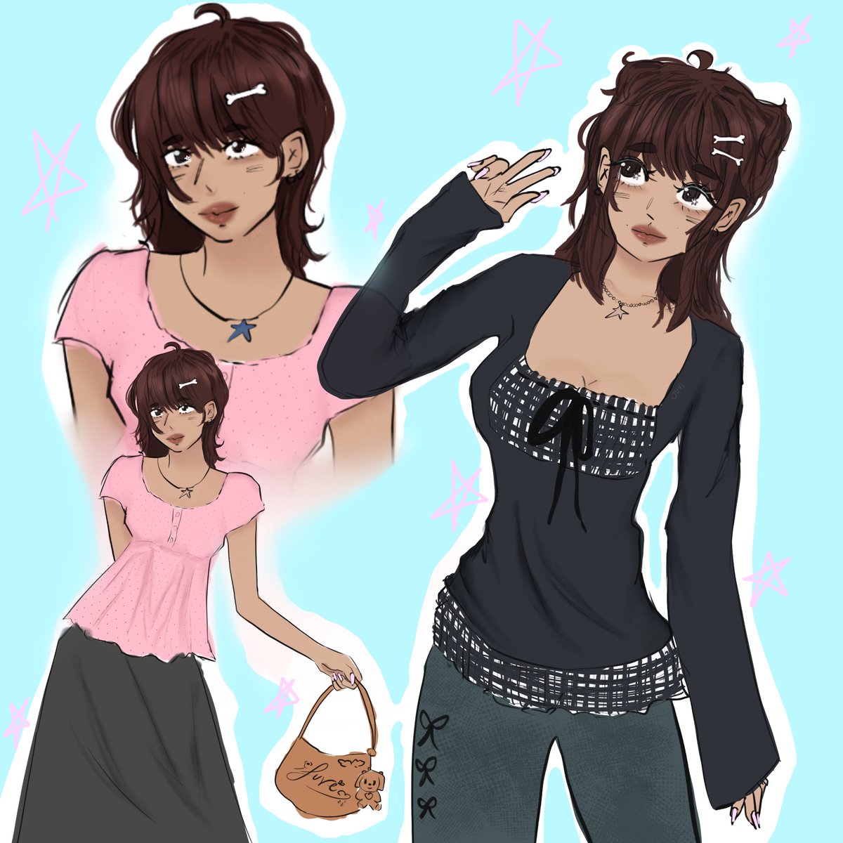 morutyun's tweet photo. ta-da~! 

lowkey I think I made her look a bit like me oops https://t.co/zbjP1BzMoL