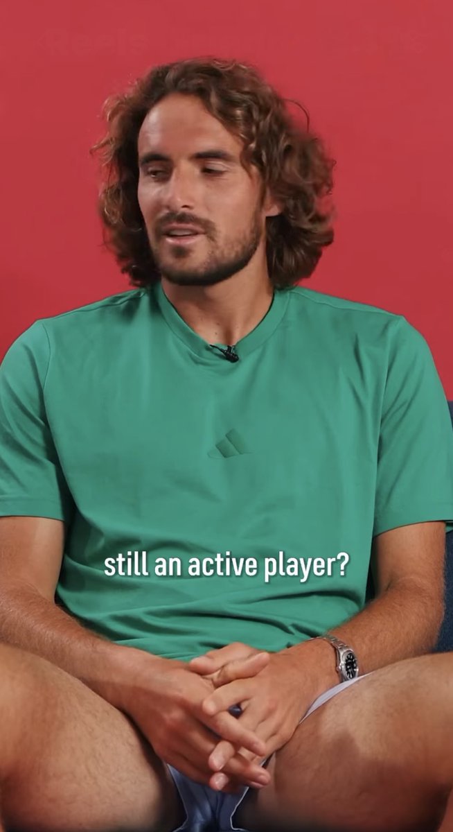 TennisMediaHype's tweet photo. @mubadaladcopen Stef is such a star in all of these fun videos 😍💚❤️

#Tsitsipas #MubadalaDCOpen 2026 https://t.co/T6cnvQrM8X