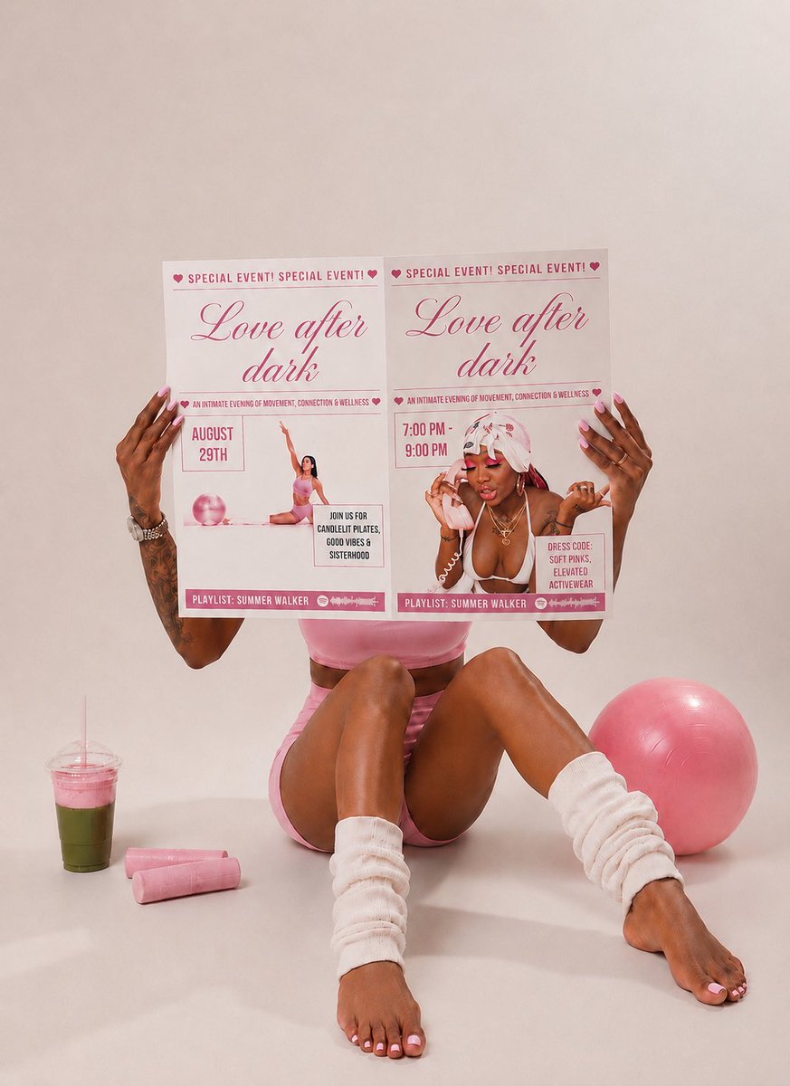obsessedwbarbie's tweet photo. When the lights dim, the energy shifts. 🕯️💗

Love After Dark is more than Pilates—it’s an evening to slow down, reconnect with yourself, and experience movement, music, and sisterhood in the most beautiful way.
#Miamievents #Wellness #Sisterhood #Miami 

https://t.co/q81ME93lwV https://t.co/DgPf44uZNJ