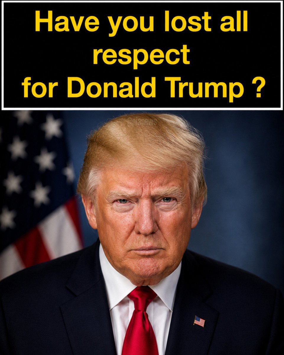 TulsigabbardR2's tweet photo. Have you lost all respect for Donald Trump after the Epstein files?
A) Yes
B) No
Be honest

👇👇👇👇 https://t.co/hdEwuQ5o6e