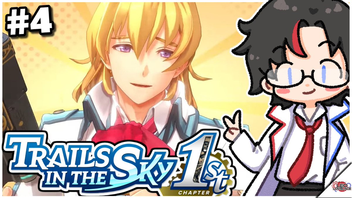 LeoLovelaceVT's tweet photo. Going live now with Trails in the Sky 1st Chapter!

Continuing chapter 1 as we head to Ravennue to investigate the airliner and follow up on some leads on sky pirates 🏴‍☠️
#vtuber #envtuber #trailsinthesky

▶️ https://t.co/ak0ea4D4Qv https://t.co/CMbnCQQh2r