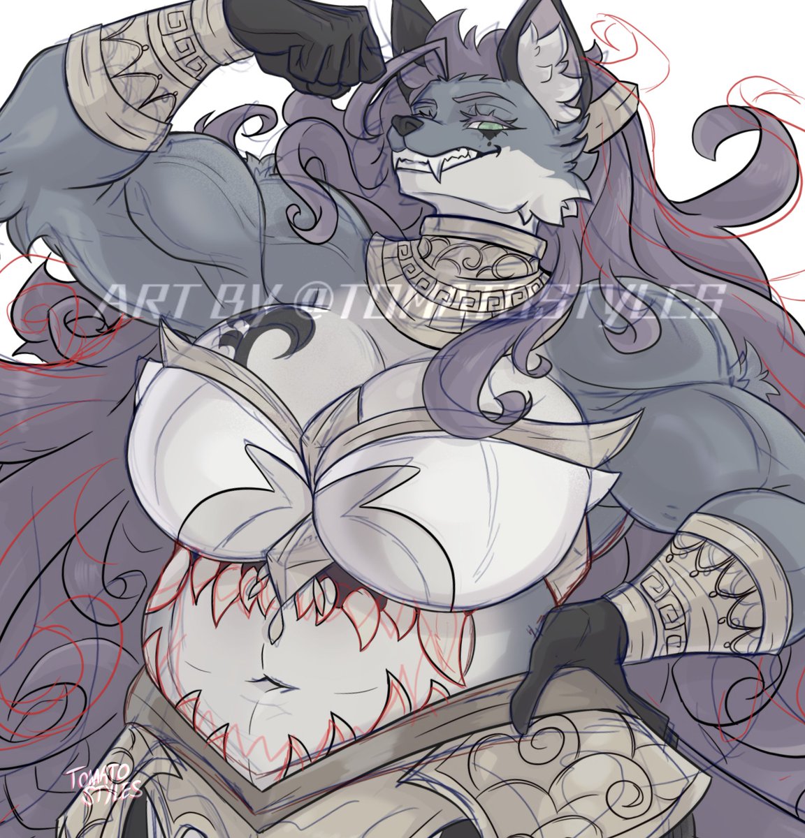 TomatoStyles17's tweet photo. COMMS WIP 💪
#rkgk #furry https://t.co/tgTjTL8PT3