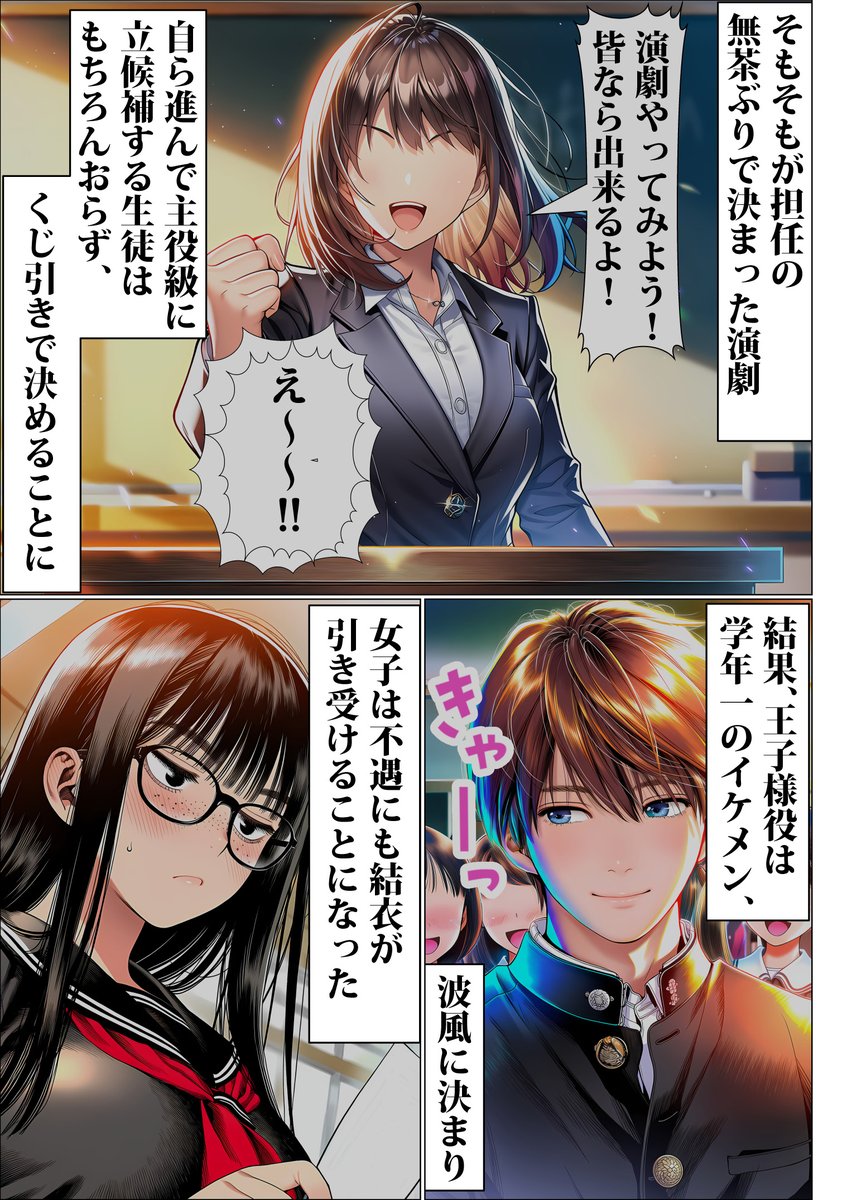 samiyyappan's tweet photo. 地味カノが演劇の主役になったら 2/2 https://t.co/1WUKVKGFHT