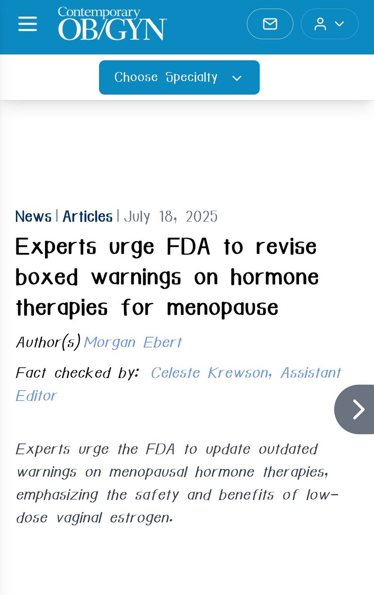 XainzaP's tweet photo. 🔬🧬Historic turning point in gynecology: The FDA removes the boxed warning for Hormone Replacement Therapy (HRT).

Current evidence confirms that, when started in women under 60 or at the onset of menopause, it is safe and beneficial. https://t.co/0EDlJmISX2