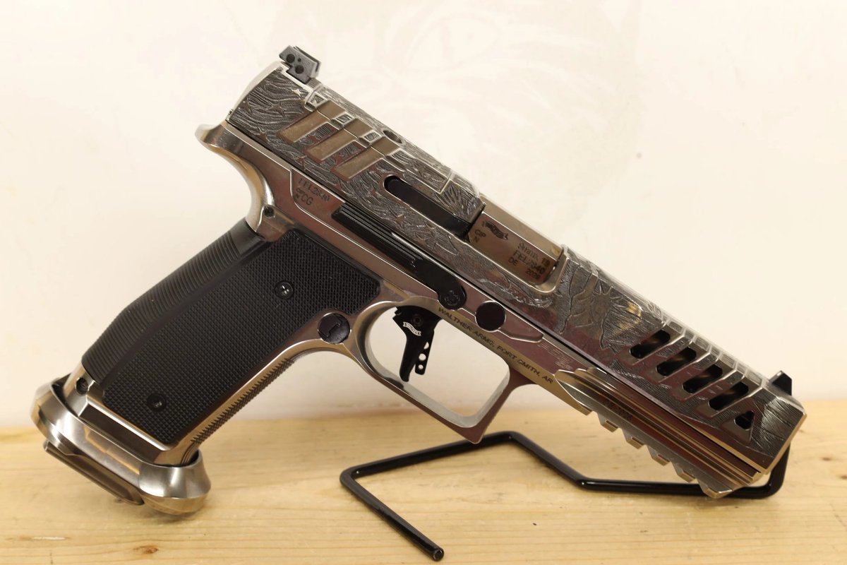 SchmidtFirearms's tweet photo. WALTHER PDP SF Match Patriot
5"
9x19mm
Engraved 
Thumb Safety 
Optic Ready 
3 Mags 

$4,399
(2 in Stock) https://t.co/MYeVSH1TZ4