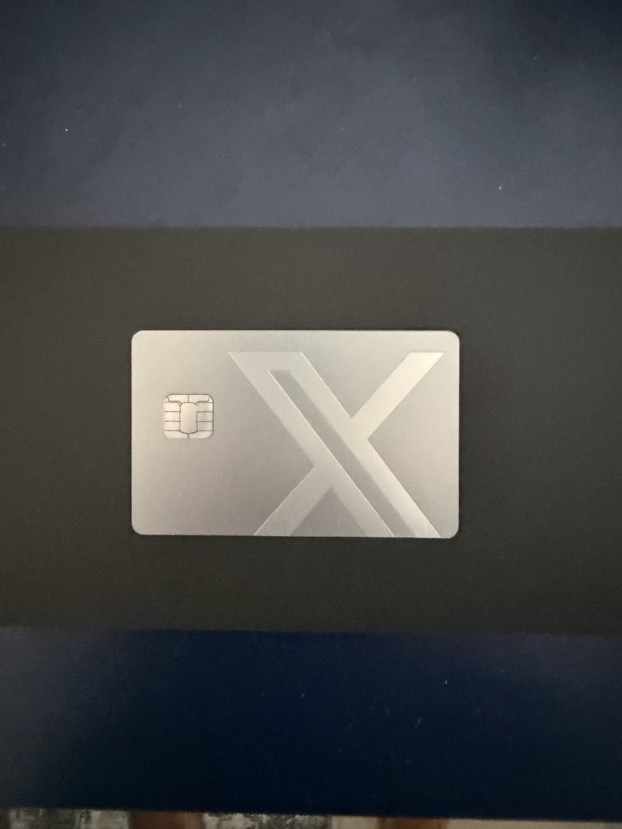 dbosleyjr's tweet photo. Love my new X Money card. Hope it’s accepted on Mars 🔴🚀 thanks @dbatura @XMoney @elonmusk https://t.co/TCdZyRu7db