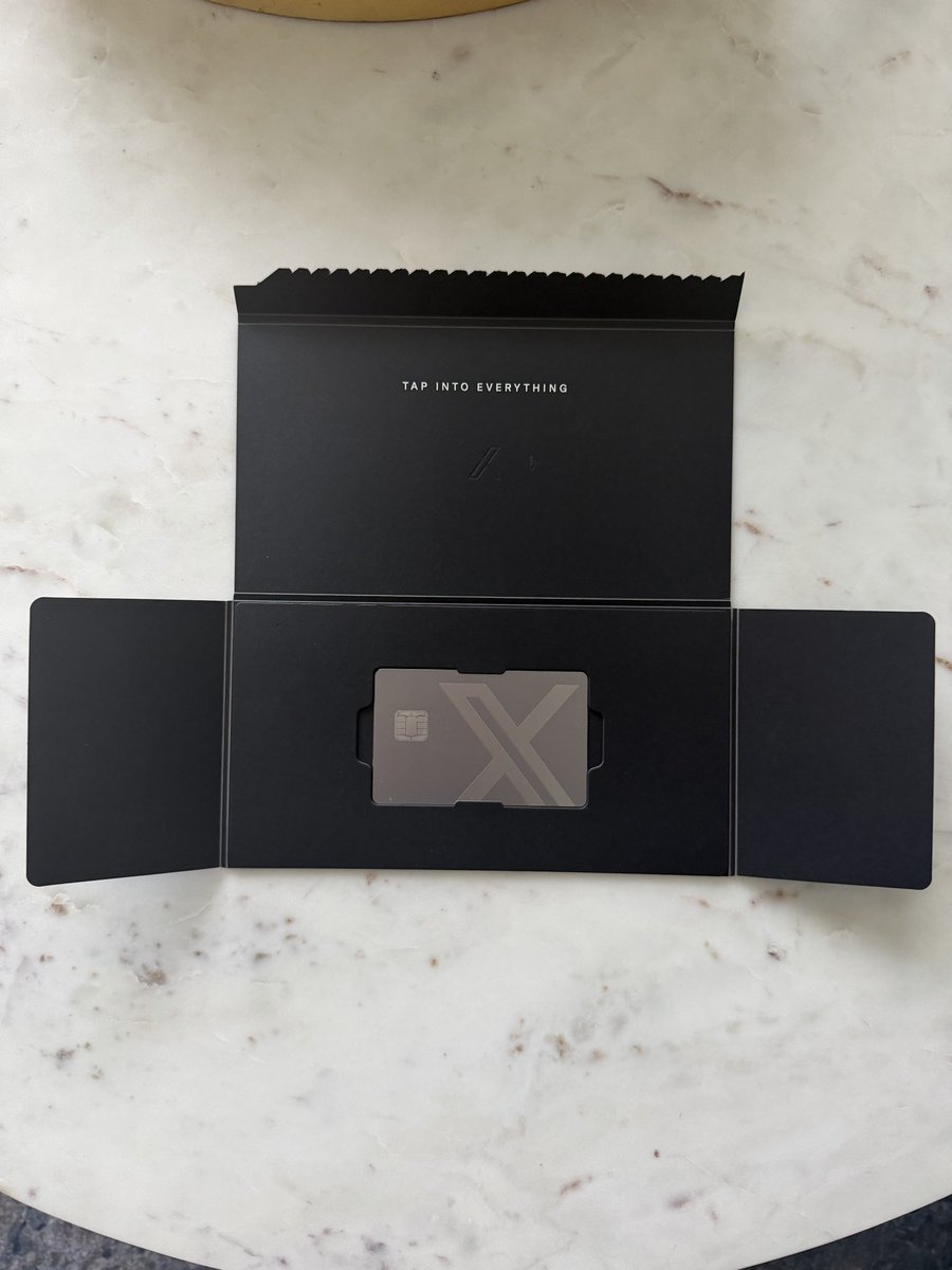 dbosleyjr's tweet photo. Love my new X Money card. Hope it’s accepted on Mars 🔴🚀 thanks @dbatura @XMoney @elonmusk https://t.co/TCdZyRu7db