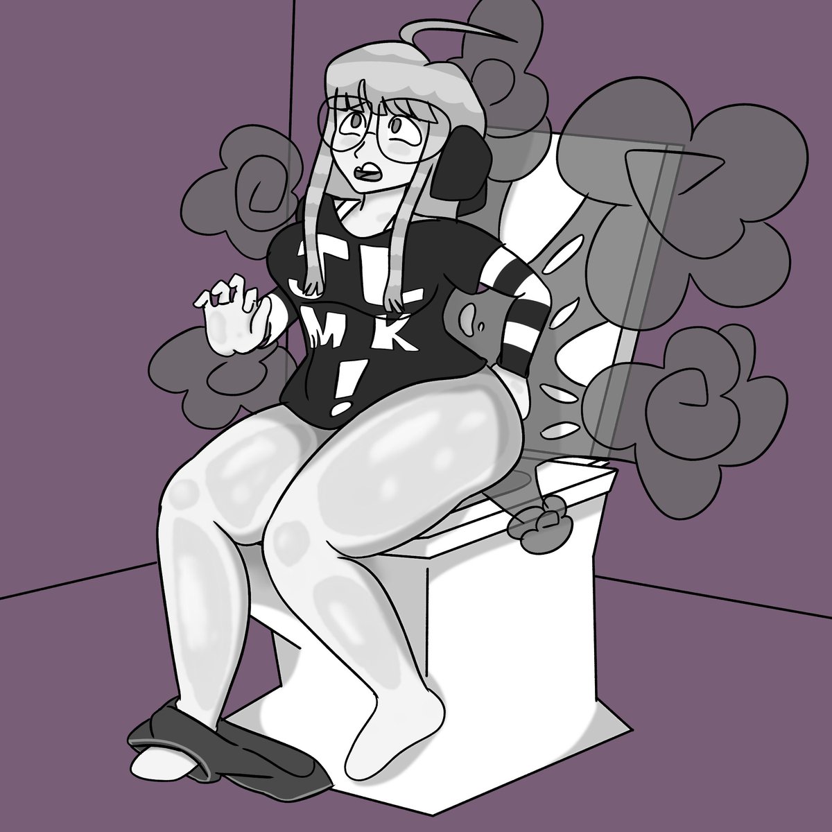 DennCakes's tweet photo. Hey, it's been a minute! Here's an unfinished drawing of Futaba to tide you guys over (i'm not gonna be able to draw for a few days so I wanna post what I got done at least)

#Poopingart #Poopinggirl #Toiletuse https://t.co/xLsf2XKFqK