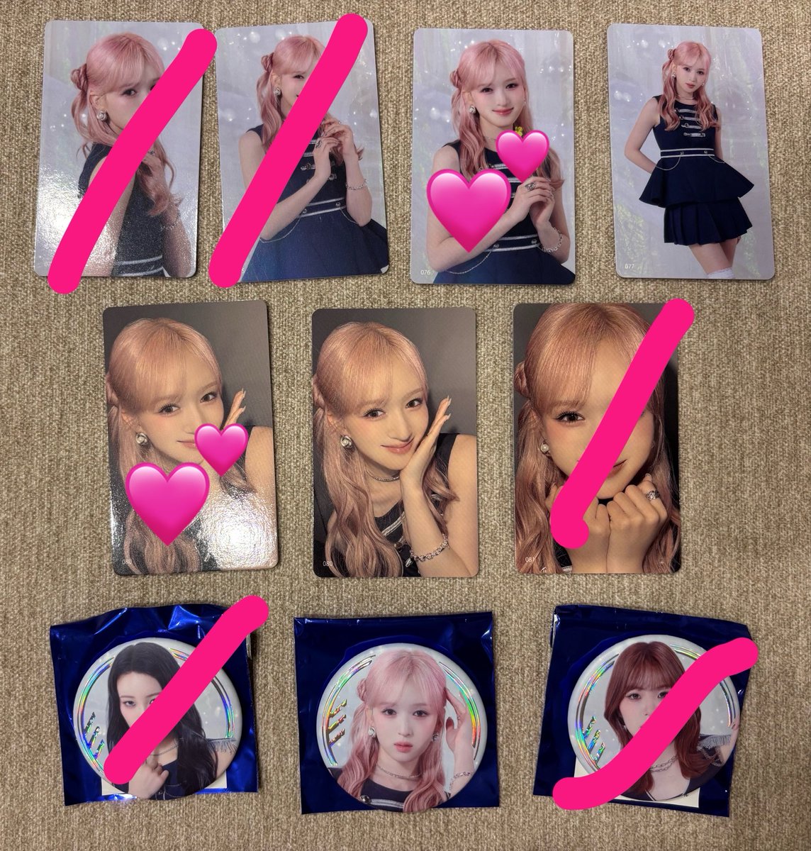 mi_ks16's tweet photo. @Ask223kik お声掛けありがとうございます！
画像お借りしまして、💕のつけたものとの2:2の交換可能でしょうか？
ご検討よろしくお願いいいたします🙇‍♀️ https://t.co/ueIs66wRNM