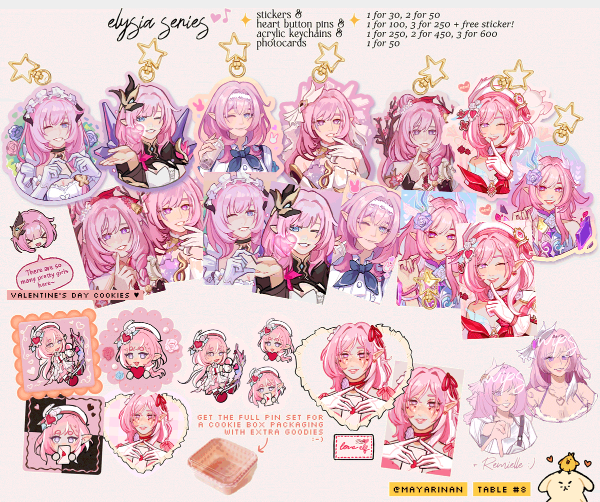 mayarinan's tweet photo. [RTs 💕]

hi!! super late but here's my #HoYoFESTPH catalog! lots of new stuff (and more to come on the weekend...?!)

i'll be at table #8 with wengeuuu c: see you there! 💛

[1/2]

#HoYoFEST2026 #HoYoFESTPH2026 https://t.co/KQOYDovhtc