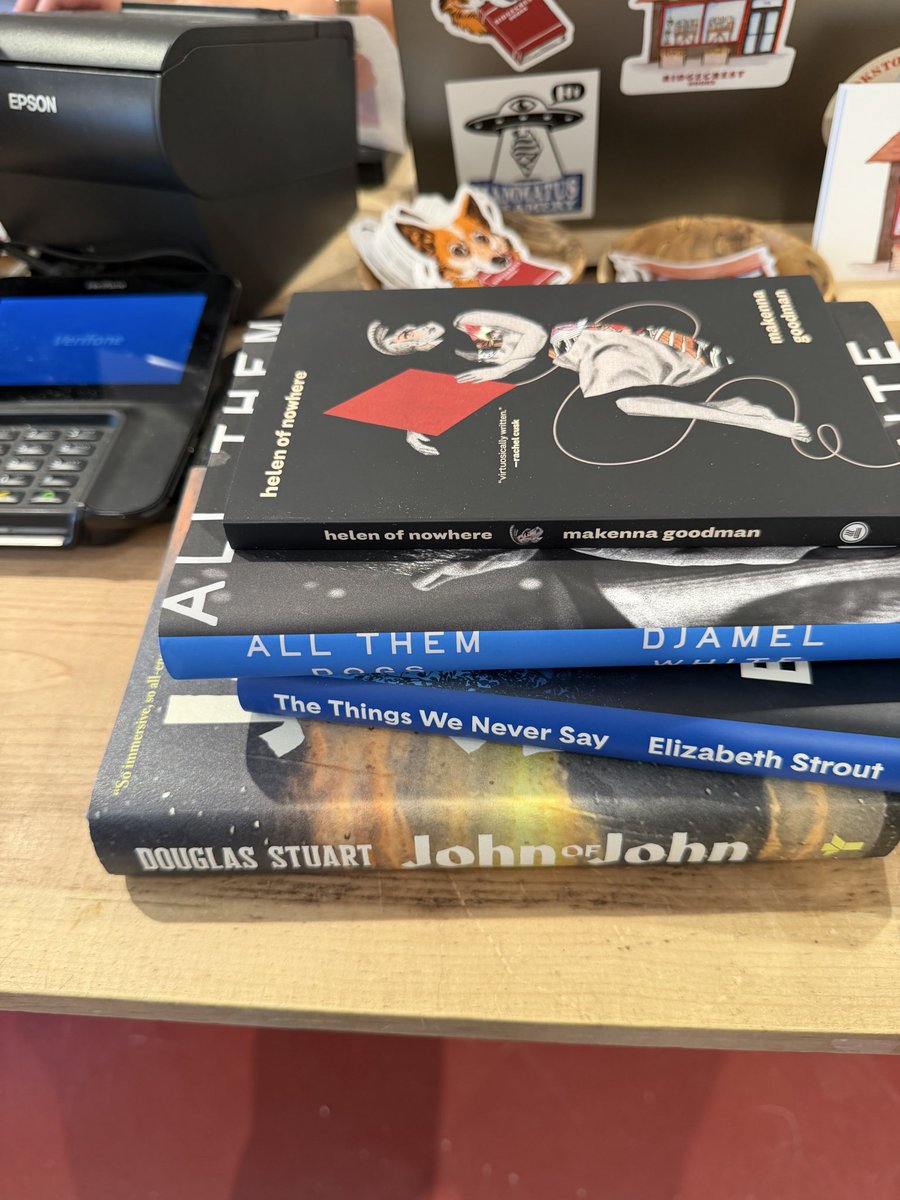longlistedapp's tweet photo. Booker longlist yesterday at my local bookshop. 4 on the shelves.

Ordered 2 more there, the rest online. 6 of 13 through the indie.

The End of Everything doesn't publish here until 13 Oct — post shortlist. Order the UK edition if you want it in time.

https://t.co/JjdYzfGxJe https://t.co/uZpQ2tPEXS