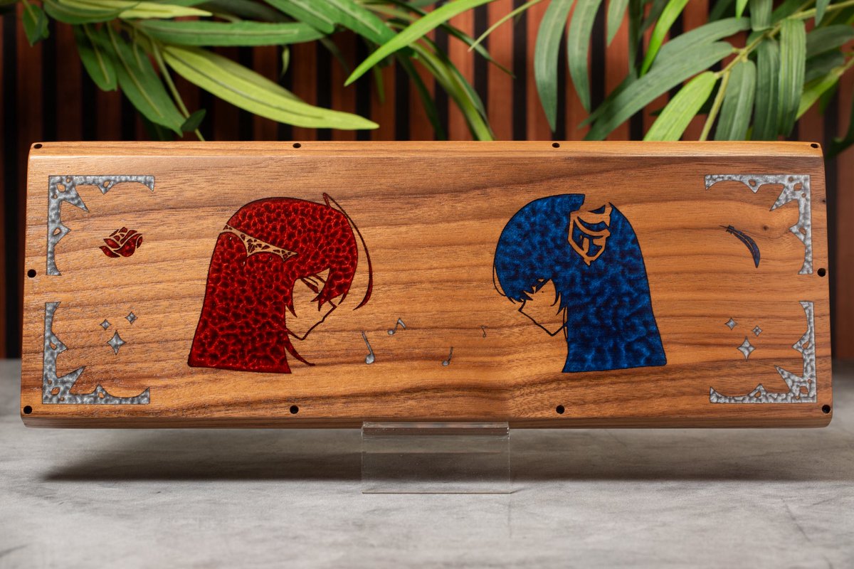 woodkeyboards's tweet photo. ANNOUNCEMENT: I am opening 10 commission slots for custom wooden mechanical keyboard requests! 

Have you ever wanted to get your vtuber model or a character you love immortalized on a usable piece of art? Now’s the time! Price depends on keyboard model, wood type, and level of engravings, but on average you’ll be looking between $450-$550 for a fully built, ready to plug in custom. 

If you are interested in commissioning one, please contact me via DM, leave a comment, etc. Will happily answer any questions you have!
