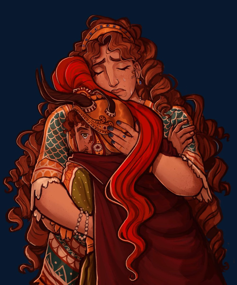 kyleesarthell's tweet photo. Deidamia bidding Neoptolemus fairwell, not knowing she'll never see the light in her son's eyes again https://t.co/1ICxkAC1UD