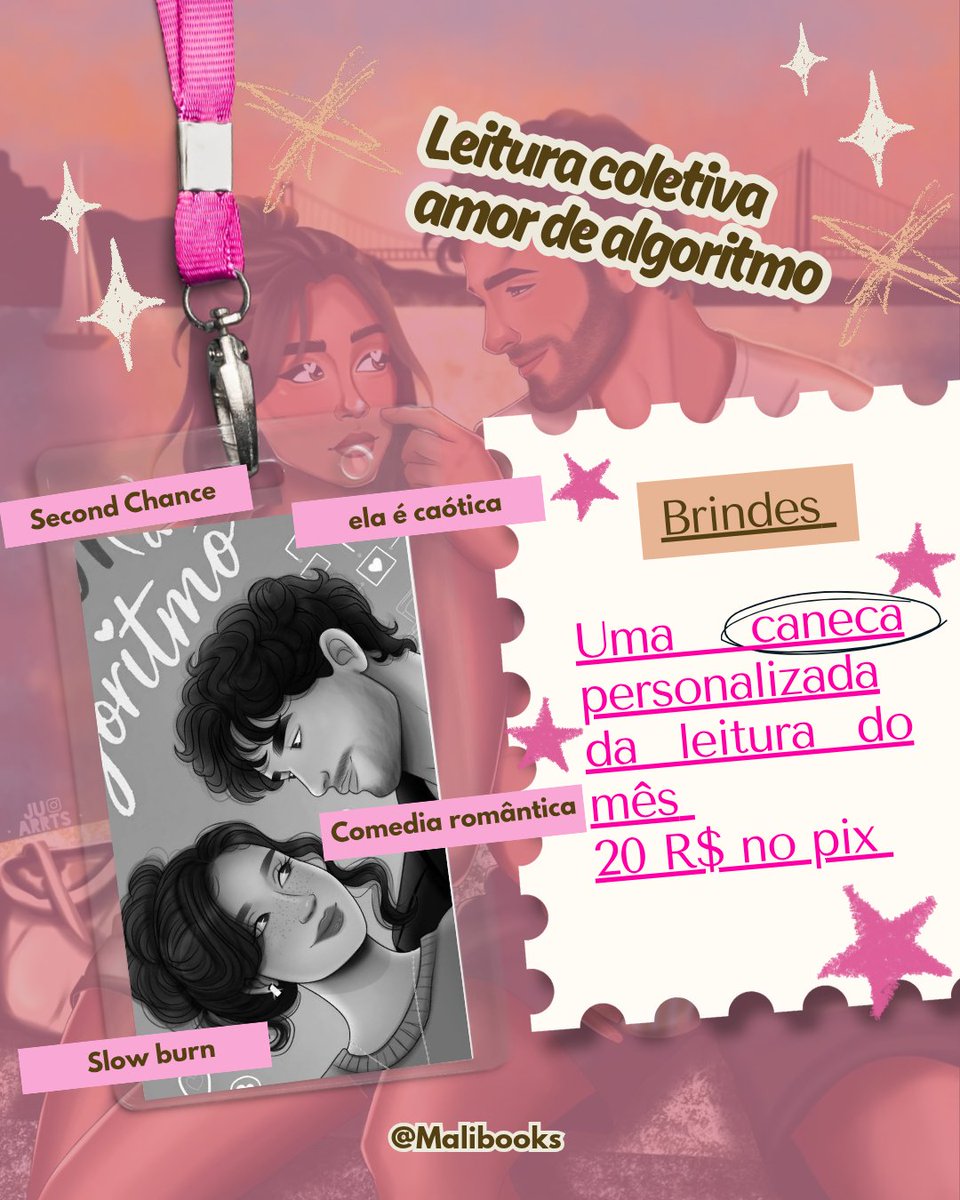 malibooks's tweet photo. 📚 Leitura Coletiva | Amor de Algoritmo 💗

Nossa leitura coletiva do mês já está no ar!

Venha ler com a gente uma comédia romântica com second chance, slow burn e uma protagonista caótica. ✨

🎁 Ao final da leitura, teremos dois vencedores: um ganha uma caneca personalizada e o outro leva um prêmio em Pix.

🔗 Grupo da leitura: https://t.co/DrGVHNxeAQ