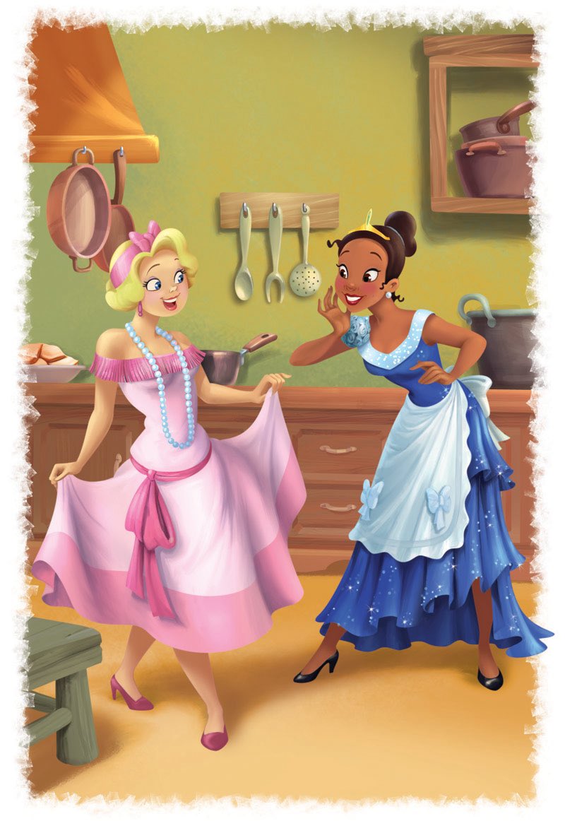 reminiscinbby's tweet photo. tiana trading her signature green for a bold blue look 💙 https://t.co/AO0fCqfSAt