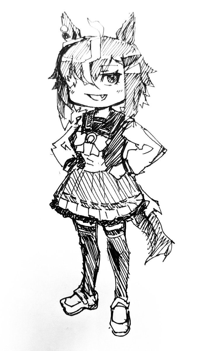 rivasan01's tweet photo. ルーラーシップ描きました
頭身の違う描き方を模索中 https://t.co/J2fXv6KvE9