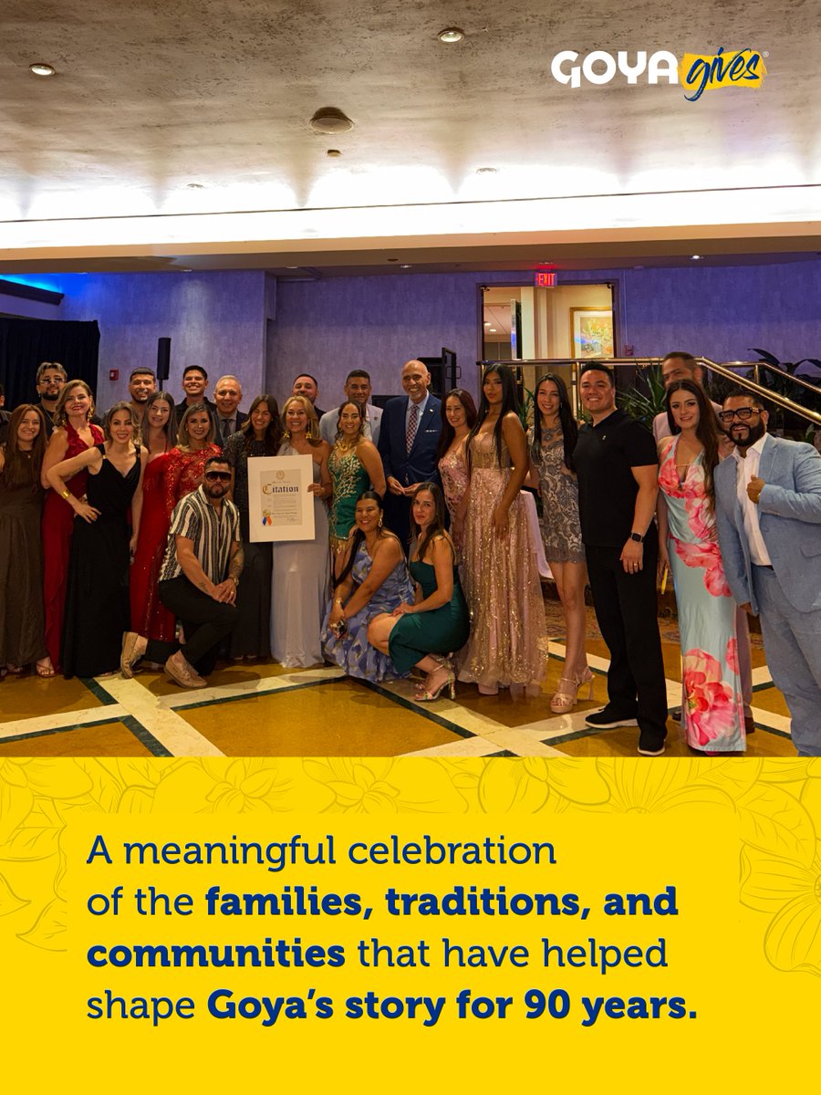 GoyaFoods's tweet photo. Our summers are always filled with vibrant cultural parades, celebrations, and galas that honor the rich traditions and heritage of the Latin communities that have shaped Goya for 90 incredible years.

It was an honor to celebrate alongside the Colombian community at this year's Colombian Gala, where we not only celebrated our shared culture and Goya's 90th anniversary—but were also deeply honored with recognition from the community. Moments like these remind us that Goya has always been more than a food company; we're part of the families, traditions, and cultures that bring us together.

Thank you to the Colombian community for your continued love and support. Celebrating our heritage together is what makes these moments so meaningful. Here's to honoring our roots, embracing our future, and continuing this incredible journey together.

🇨🇴❤️ #Goya90th #GoyaFoods #ColombianCommunity #CelebratingCulture #LatinoHeritage