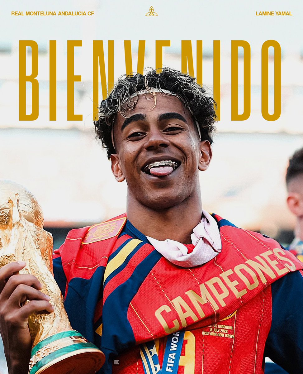 TSG_Nexa's tweet photo. 🇪🇸 - 𝐂𝐨𝐦𝐮𝐧𝐢𝐜𝐚𝐝𝐨 𝐎𝐟𝐟𝐢𝐜𝐢𝐚𝐥 : 𝐋𝐚𝐦𝐢𝐧𝐞 𝐘𝐚𝐦𝐚𝐥

Après avoir récupéré les deux premiers picks de Nexa Iberia, le Real Monteluna Andalucía confirme la signature de Lamine Yamal.

Bienvenido, Lamine.

#BajoLaLuna https://t.co/IrFrZXoVwI