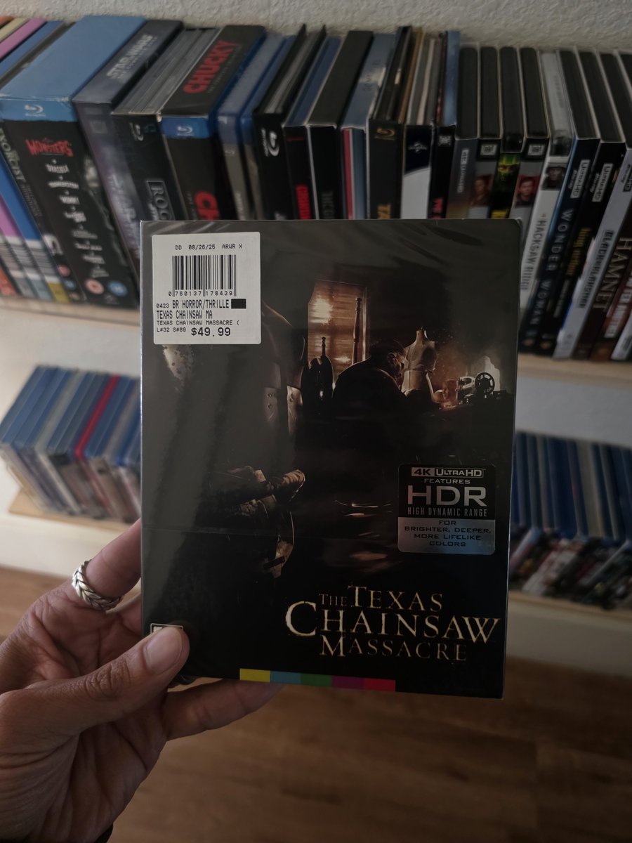 STANNPD's tweet photo. @thehdroom @ArrowFilmsVideo Texas Chainsaw Massacre 4K did  come with sleeve 😍 thank you @ArrowFilmsVideo https://t.co/e62iY8IhcA