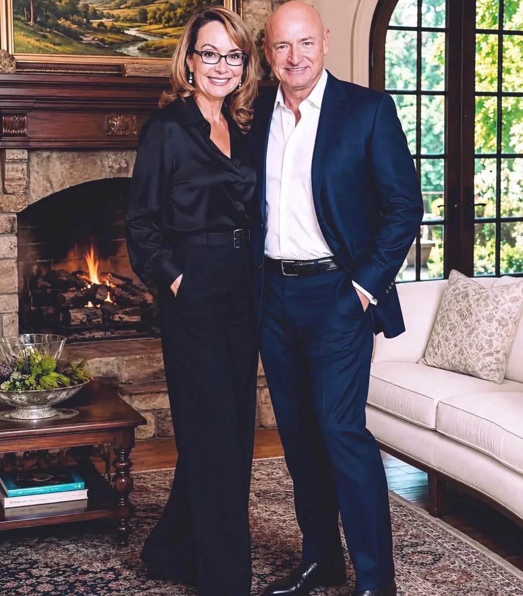 realQ17patriots's tweet photo. Our Next President And First Lady.??
Senator, Mark Kelly and Gabby………..

DO you support this?
Yes or No https://t.co/EMteL8LlDC